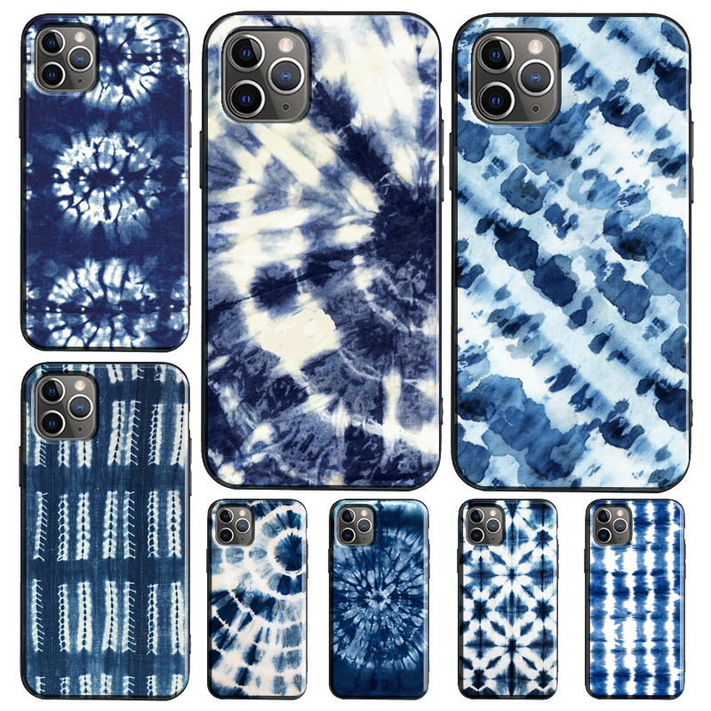 Shibori Tie Dye - Shibori indigo Tie Dye Case For