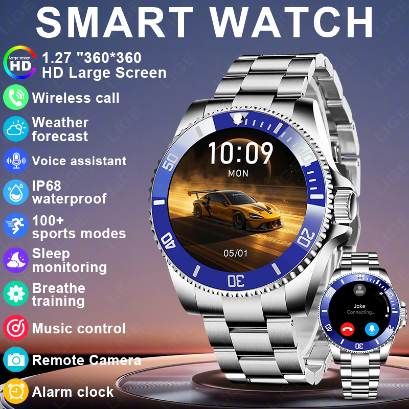 Japanese Active Lifestyle - LIGE 2026 Style Luxury Smart Watch
