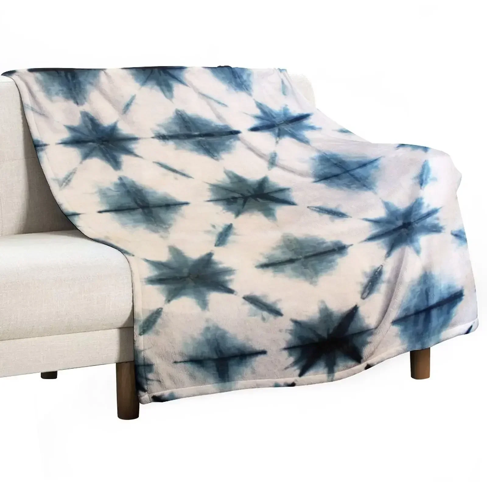 Shibori Tie Dye, Indigo Throw  - Shibori Tie Dye 评论和价格