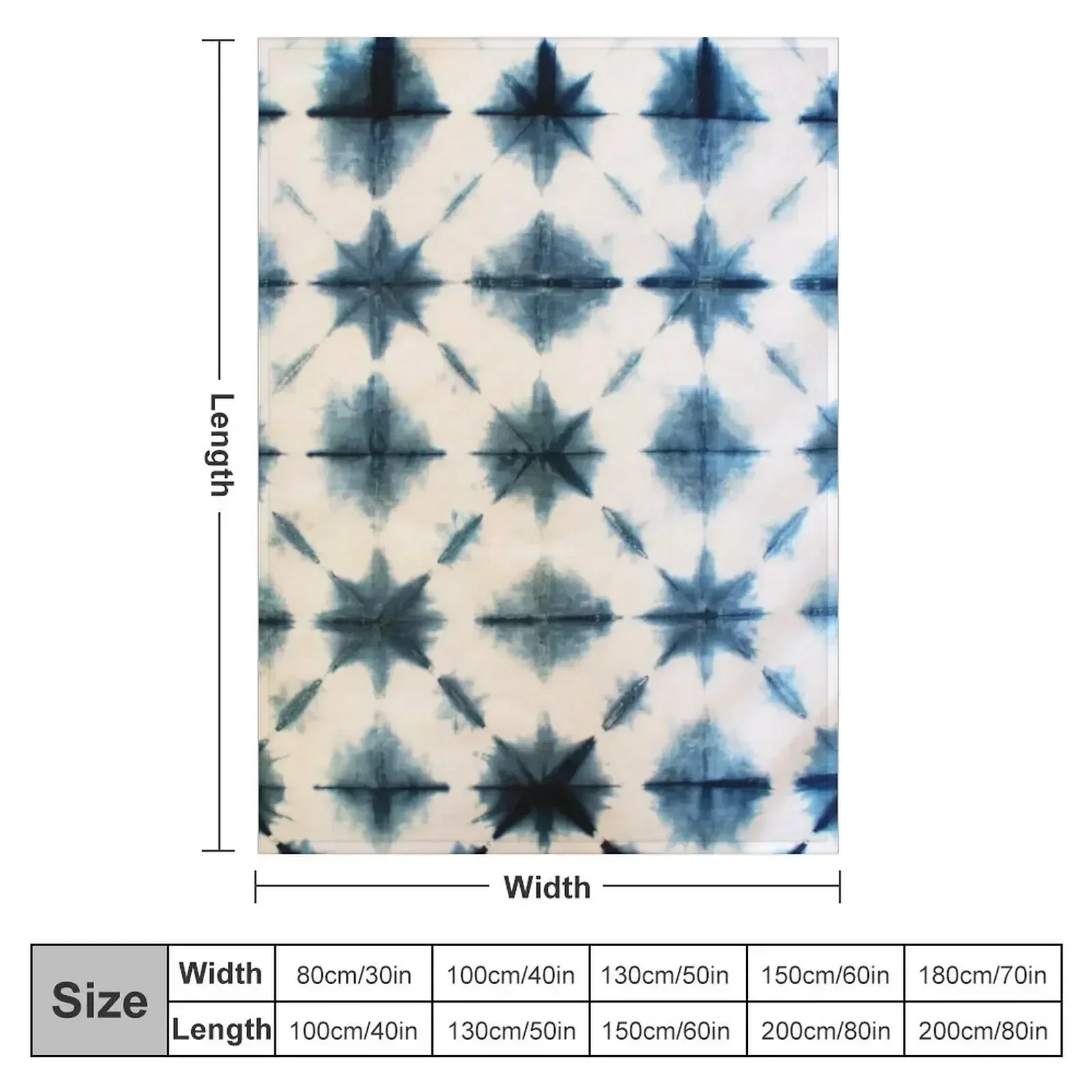 Shibori Tie Dye, Indigo Throw  - Shibori Tie Dye 评论和价格