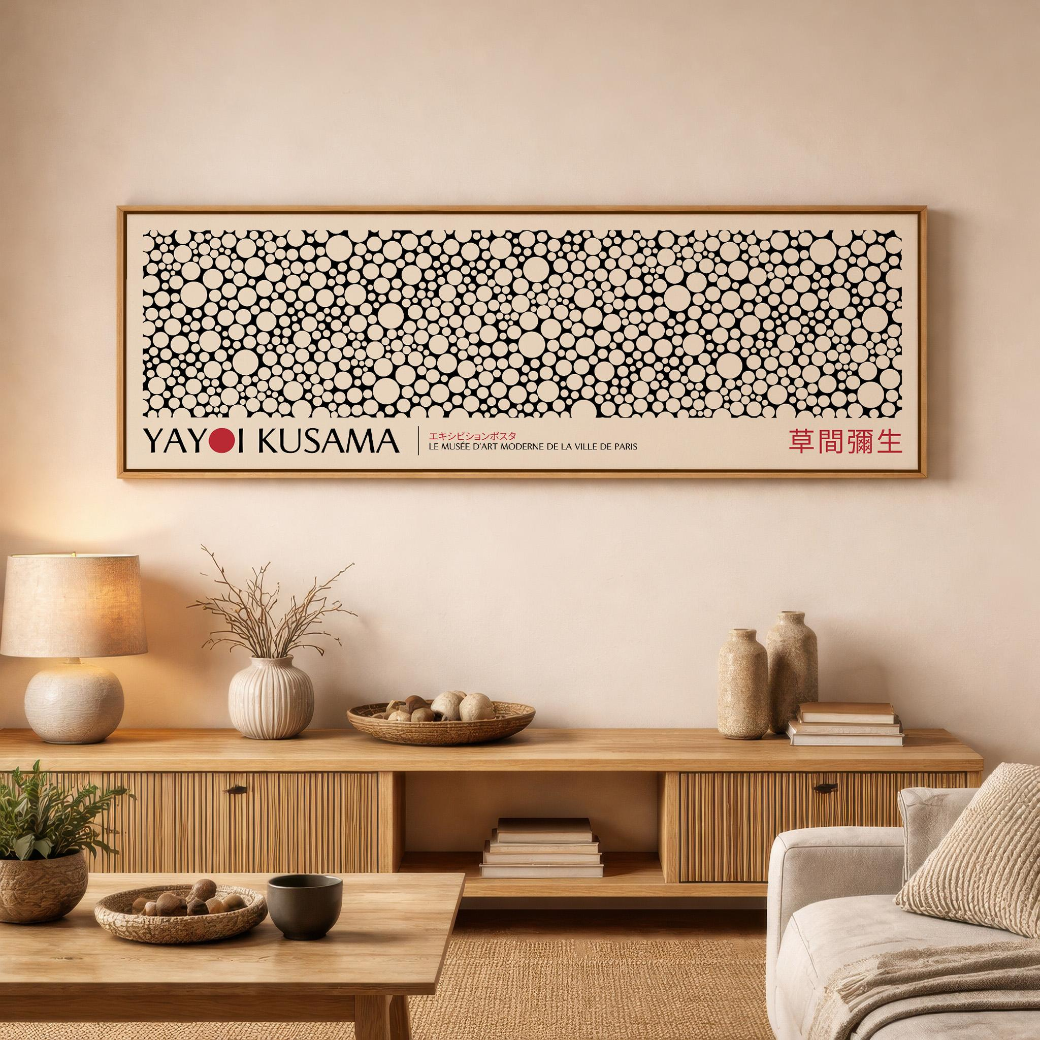 Large Japanese Yayoi Kusama Ab - Japanese Living Lifestyle 评论和价格