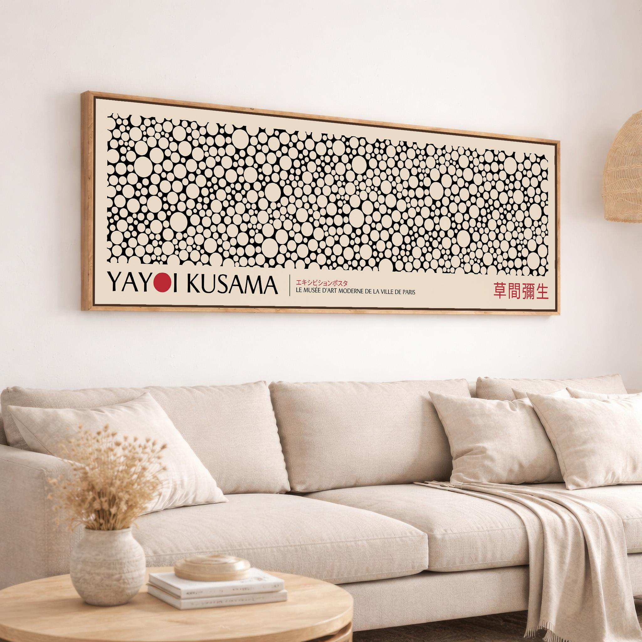 Large Japanese Yayoi Kusama Ab - Japanese Living Lifestyle 评论和价格