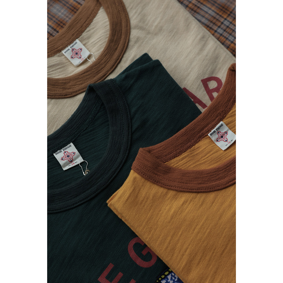 BOB DONG Vintage Ringer T-Shir - Japanese Man Lifestyle 评论和价格