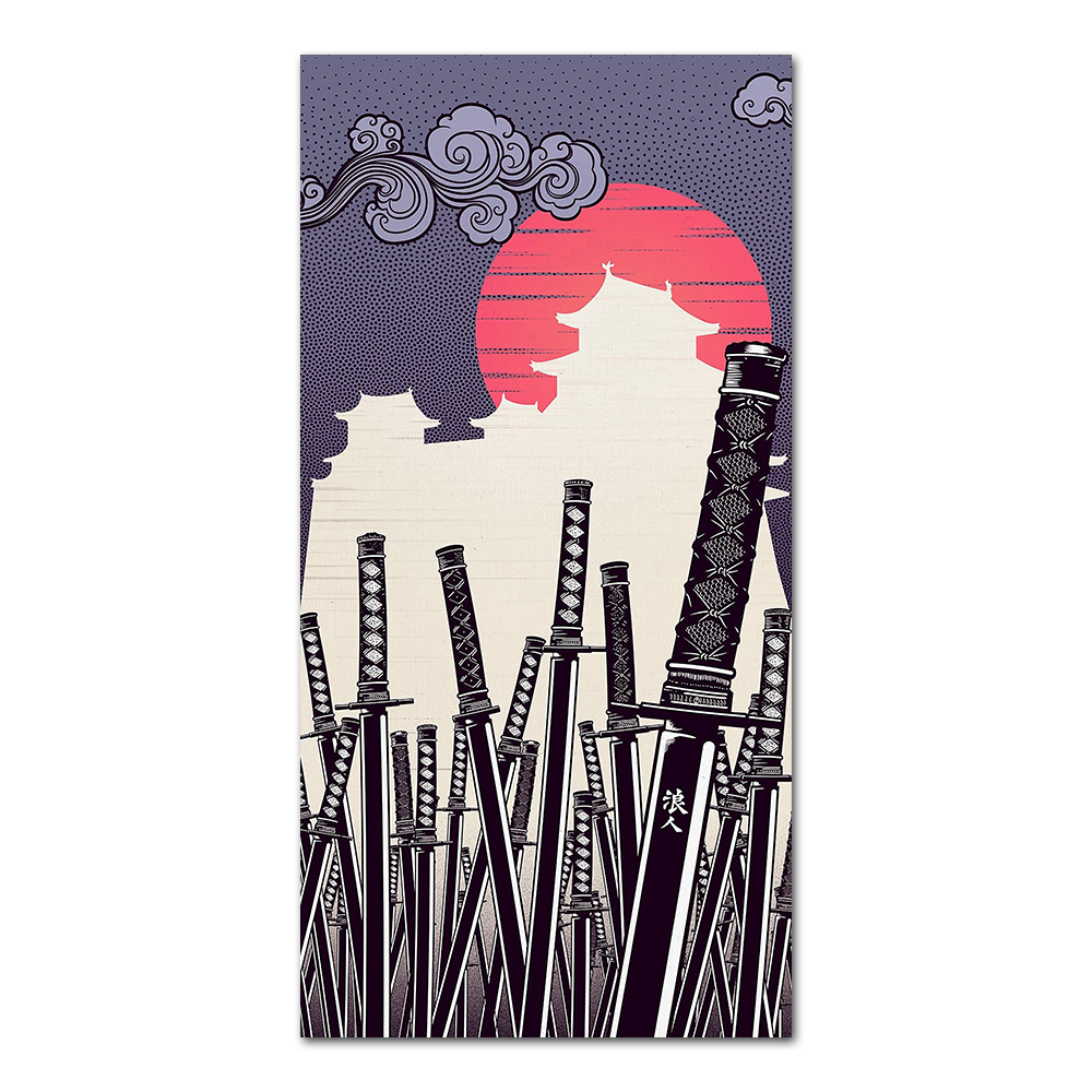 Japanese Katana Canvas Paintin - Japan Lifestyle 评论和价格
