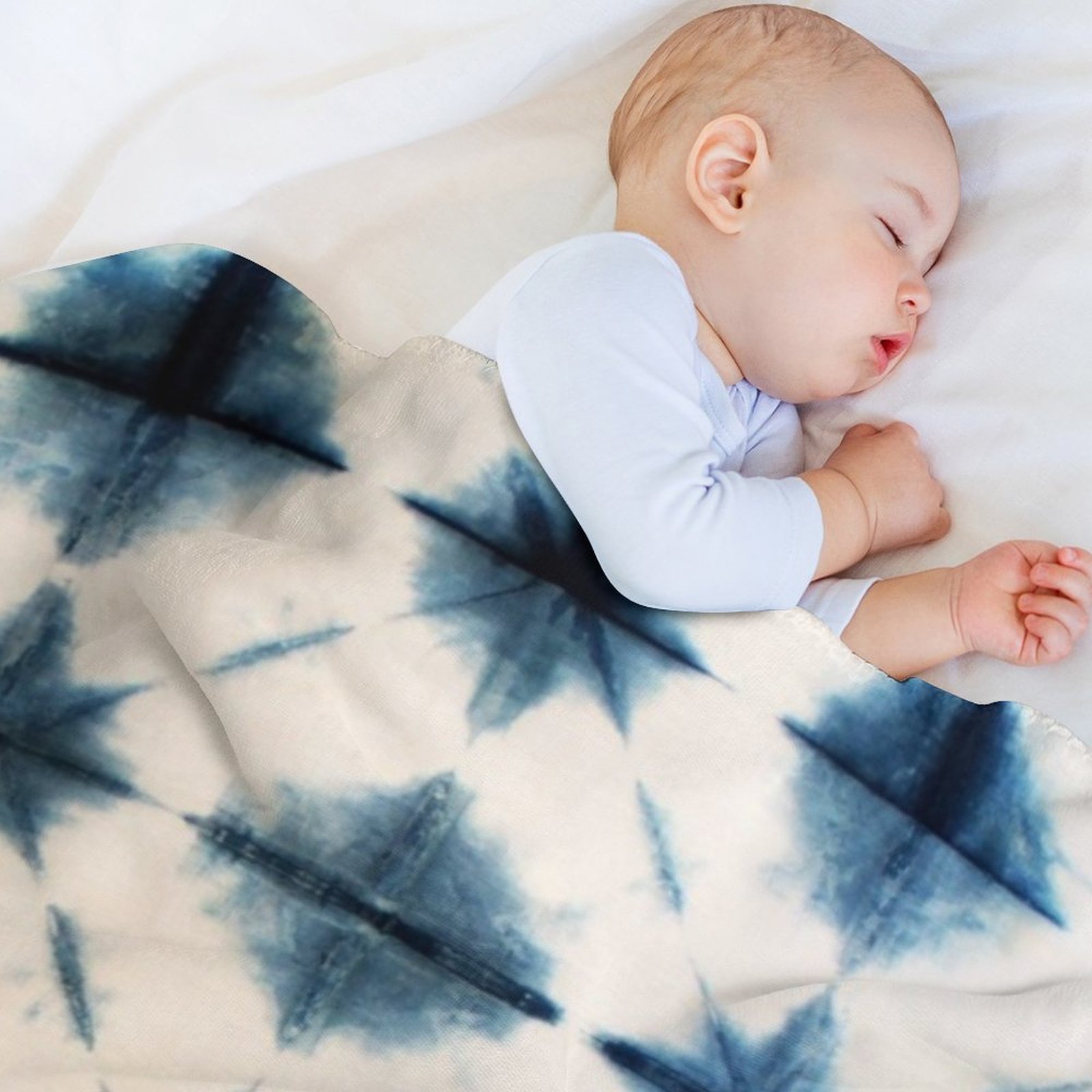 Shibori Tie Dye, Indigo Throw  - Shibori Tie Dye 评论和价格