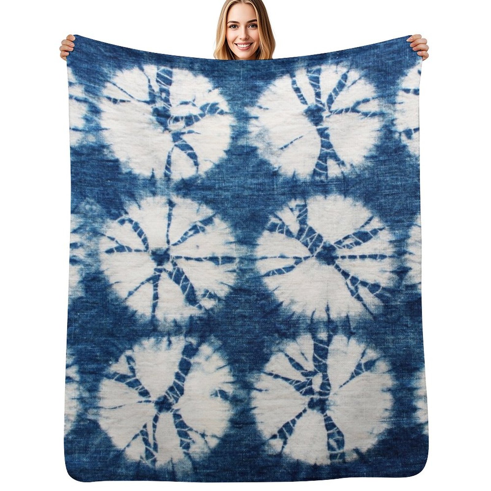 Shibori Circles, Indigo, Tie D - Shibori Tie Dye 评论和价格