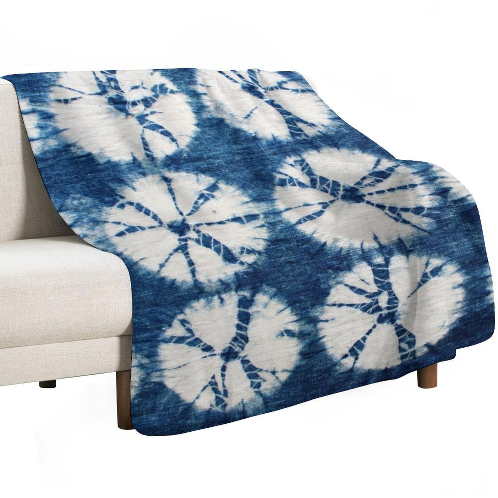 Shibori Circles, Indigo, Tie D - Shibori Tie Dye 评论和价格
