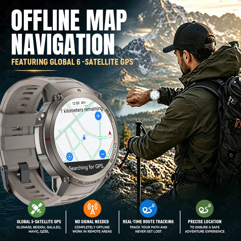 LIGE NEW GPS Offline Map Sport - Japanese Active Lifestyle 评论和价格