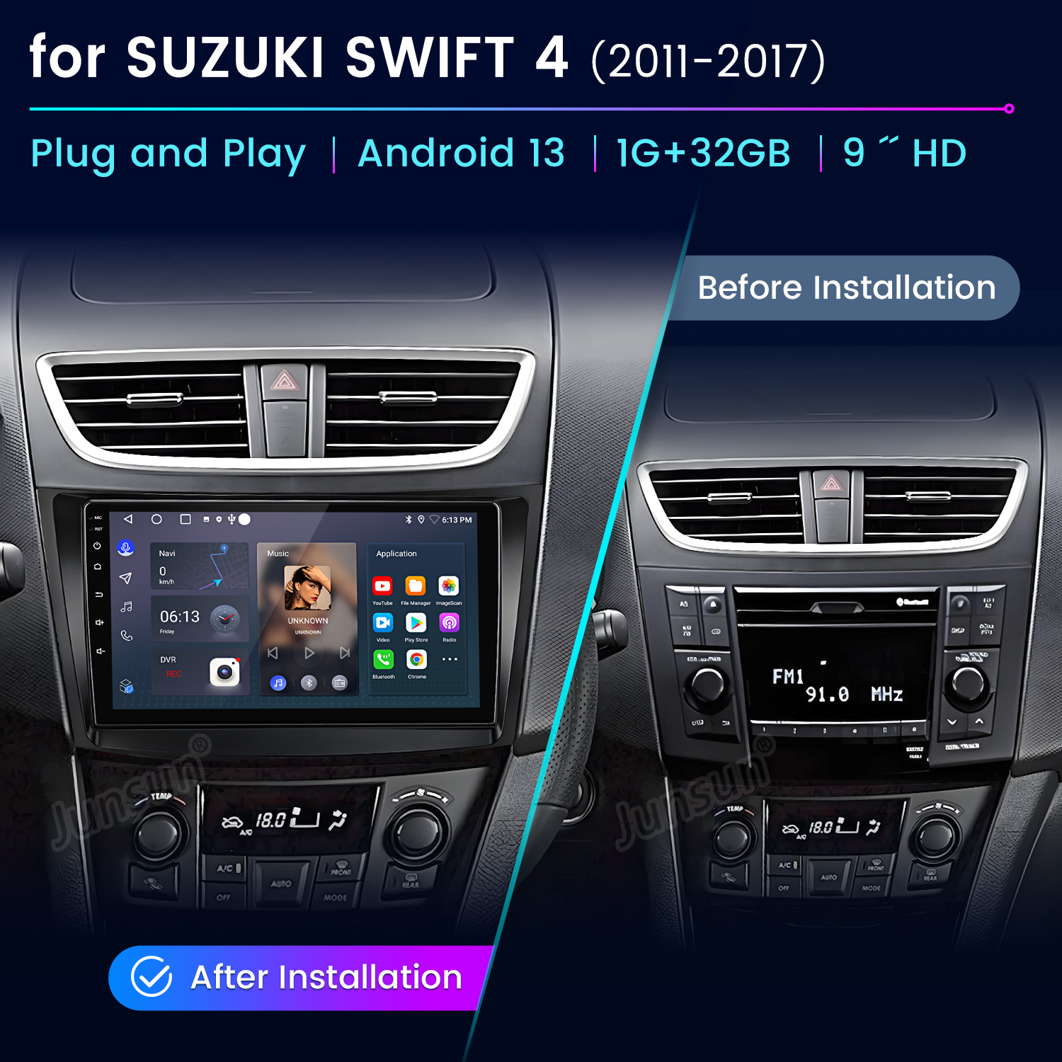 Junsun AI Voice Car Stereo Rad - Japanese For Lifestyle 评论和价格
