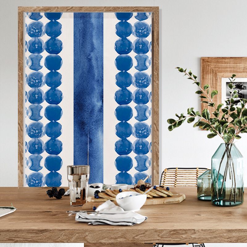 Indigo Japanese Door Curtain S - Shibori Tie Dye 评论和价格