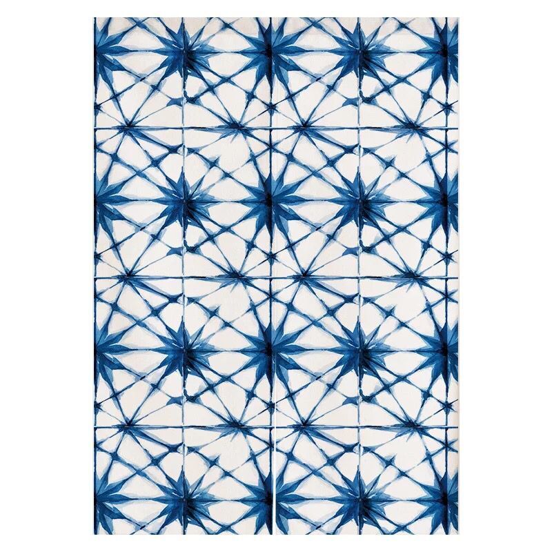 Indigo Japanese Door Curtain S - Shibori Tie Dye 评论和价格